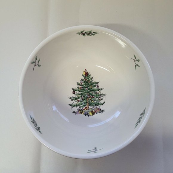 Spode Christmas Serving Replacement 6"X 3.5" Poinsettia Bowl 2007 Nice - Picture 3 of 4